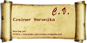 Czeiner Veronika névjegykártya